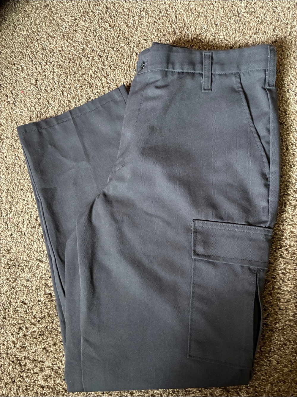 Men's Black Cargo Pants with Utility Pocket